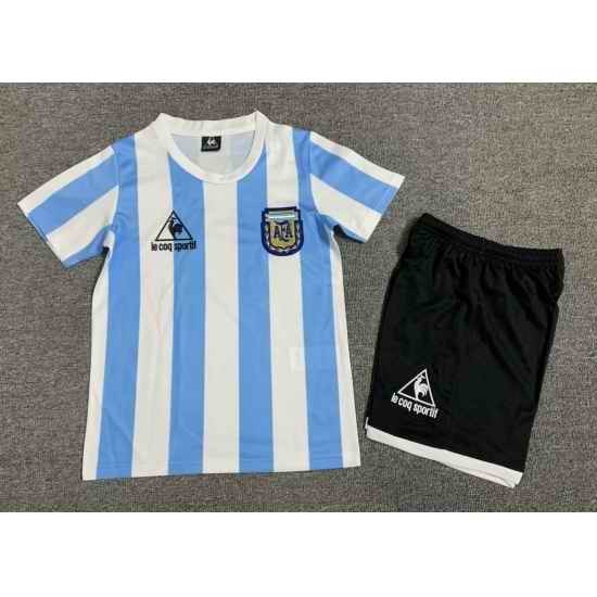 Youth Retro Soccer Jerseys Argentina 1986
